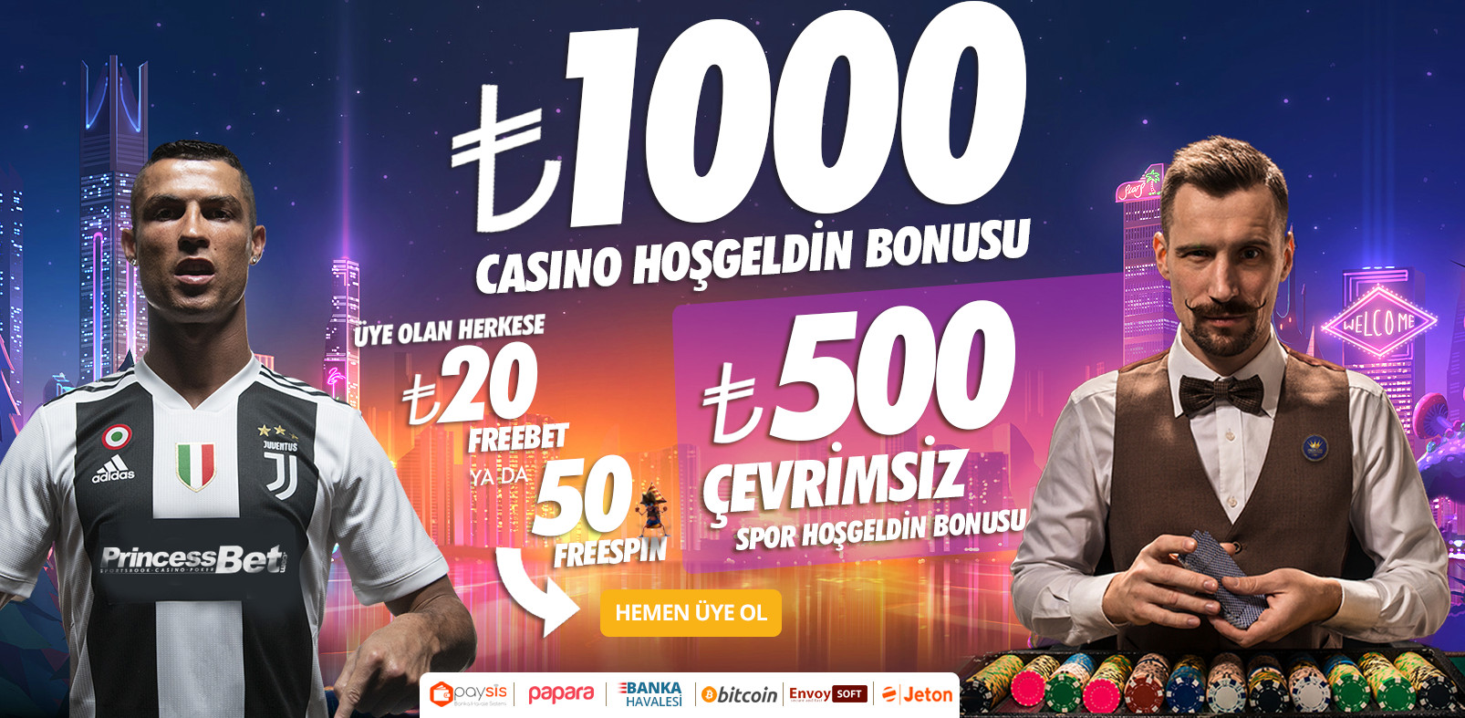 Princessbet İlk Kayıt Bonusu